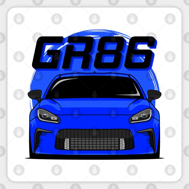 GR86 Blue Sticker by GoldenTuners